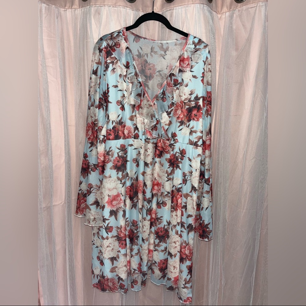 Multi color floral dress